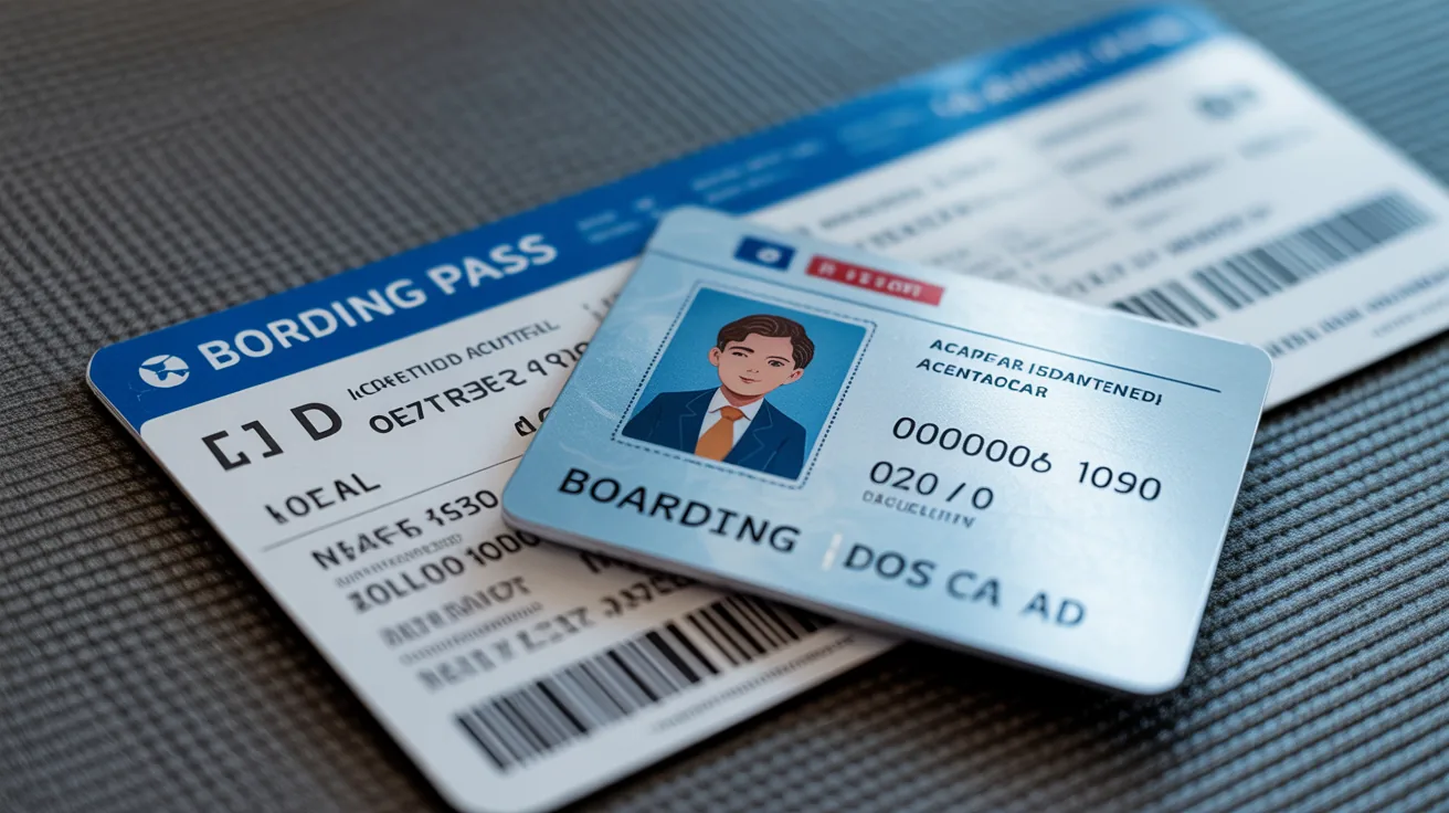 REAL ID and boarding pass showing importance for airport security faster