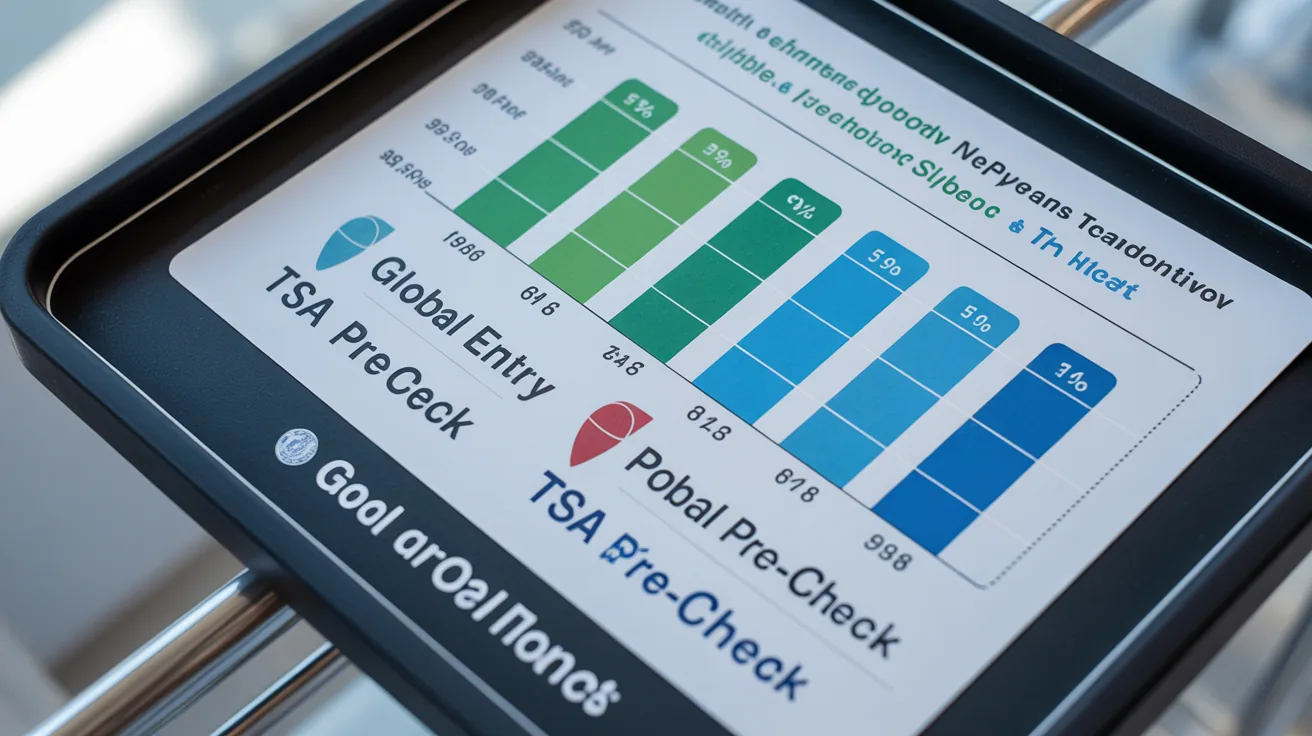 Price comparison chart for Global Entry and TSA PreCheck over five years