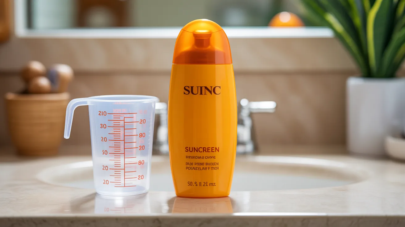 Full-sized sunscreen bottle illustrating the common carry on problem.