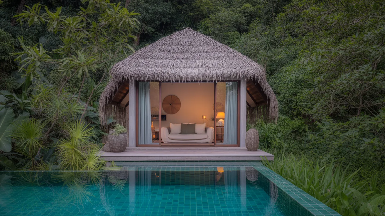 Clay Pool Cottage at Keemala Phuket surrounded by lush nature and luxury
