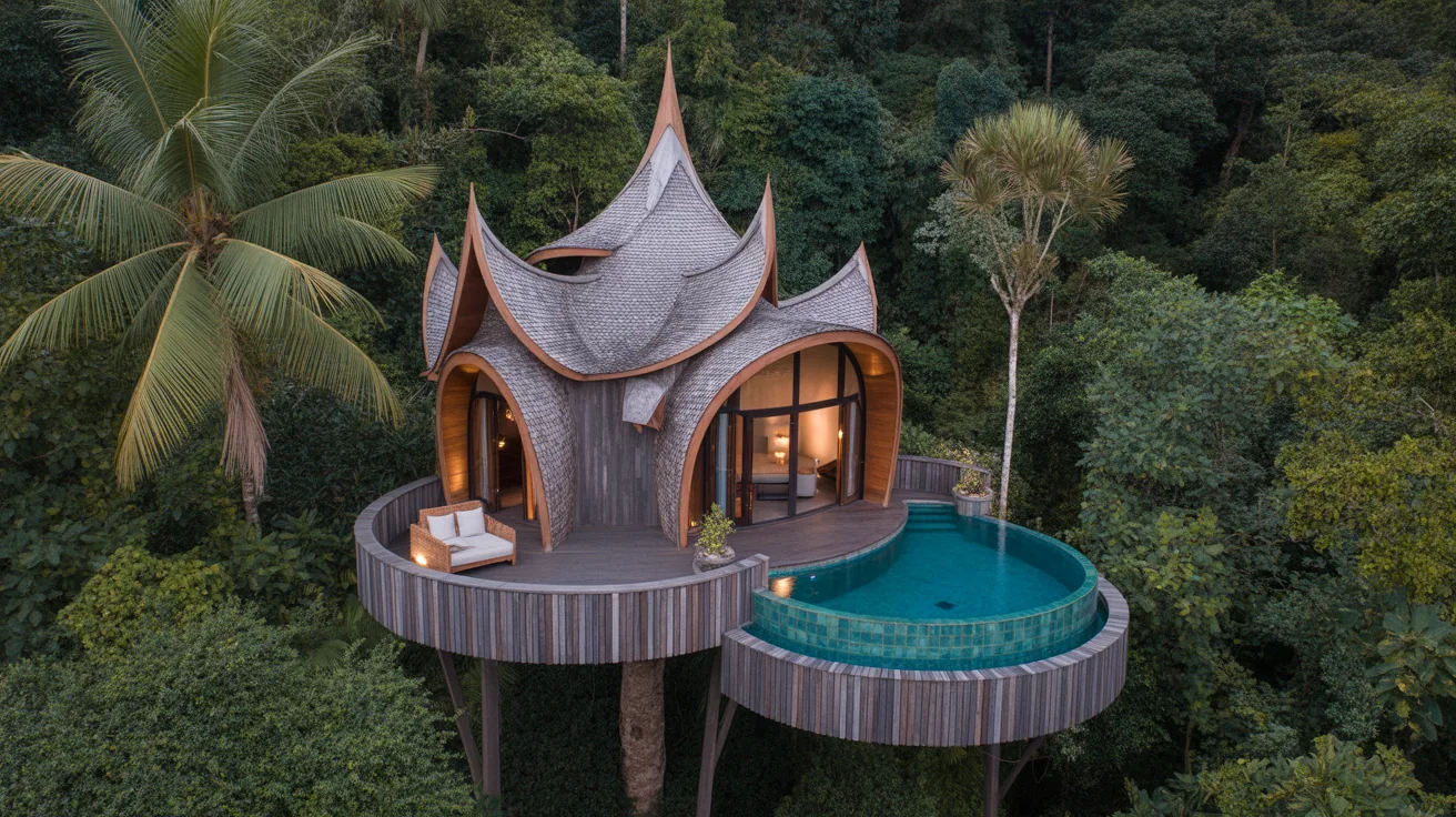 Treehouse Villa at Keemala Phuket surrounded by rainforest and private pool